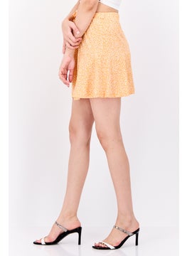 Women Allover Print Mini Skirt, Orange Combo - pzsku/ZEA89BBA743C30A2B2902Z/45/_/1739715372/6aba1cb7-05af-47d7-80d1-08bcb41480ae