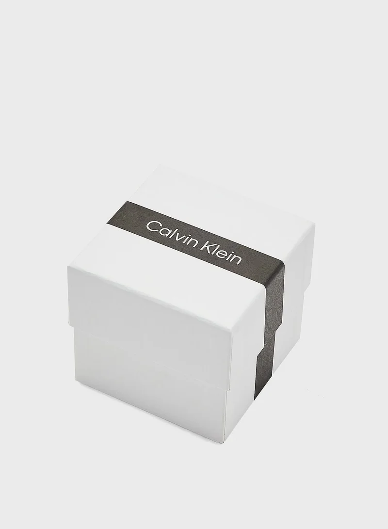 CALVIN KLEIN Stainless Steel & Ionic Rose Gold Plated Steel Ring
