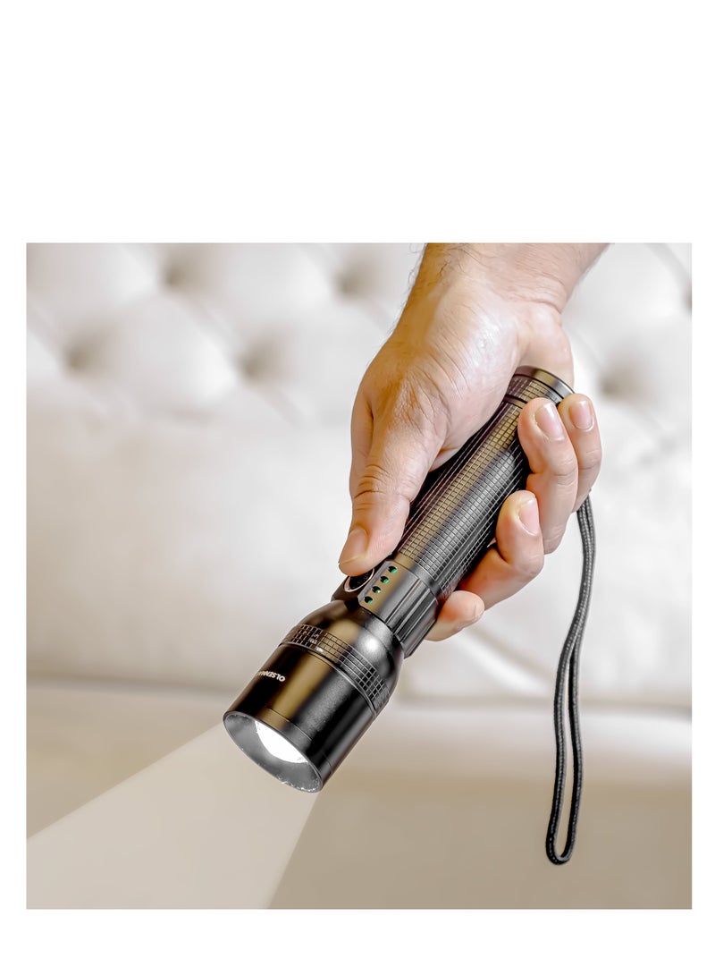 Olsenmark High Power LED Flashlight,Camping Light with Power Bank,15W,OMFL2814 - Image 2