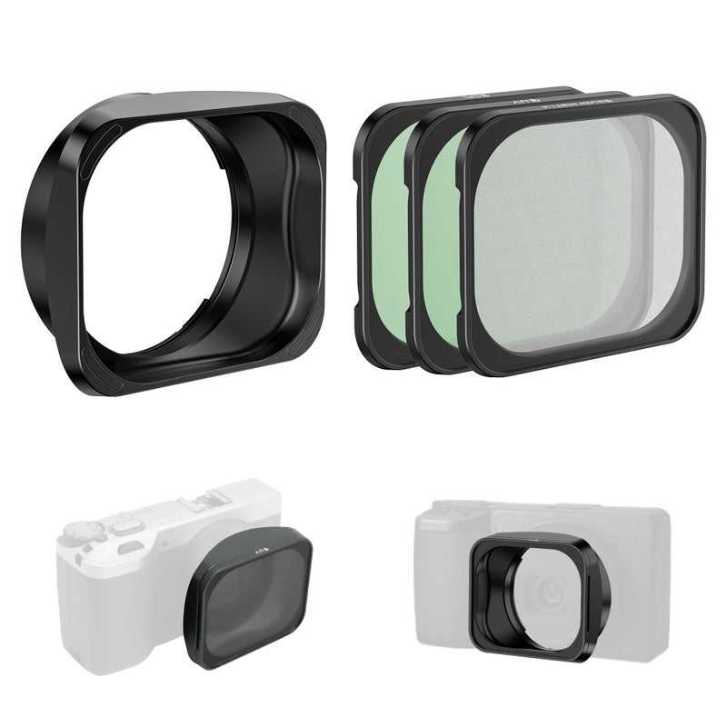 Freewell Lens Hood for Ricoh GRIV â€“ Magnetic & Stackable CPL, UV, and Mist Filters with Tempered Glass Protection. - Image 1