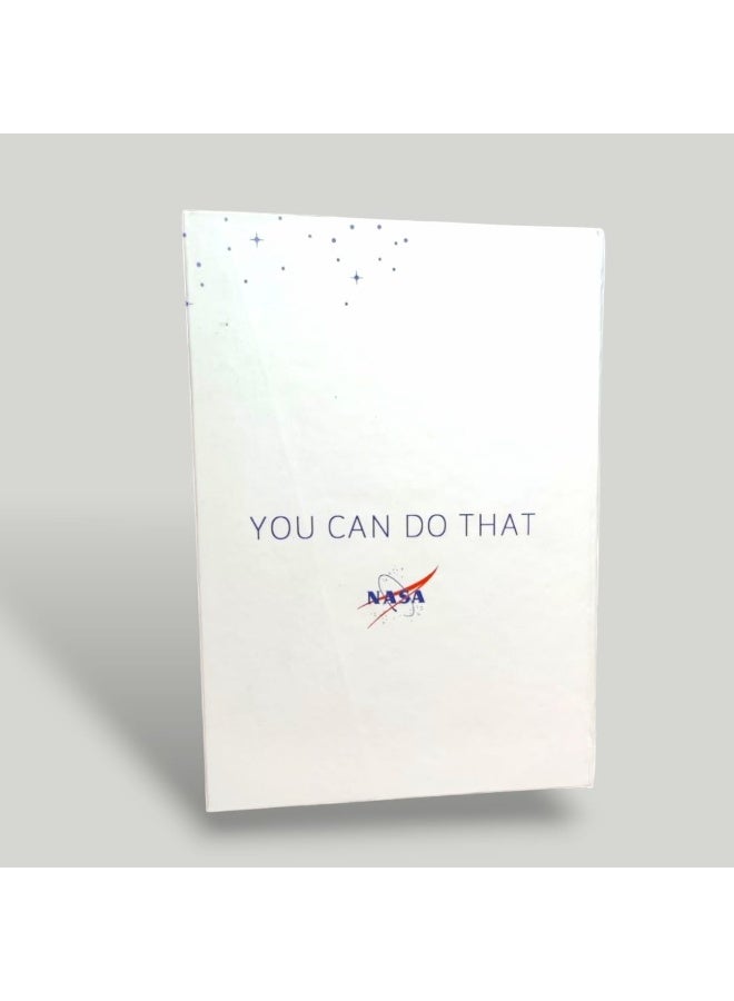 ناسا دفتر بتصميم ناسا الرسمي – حجم A5، غلاف صلب، مع عبارة تحفيزية "YOU CAN DO THAT" - Image 2