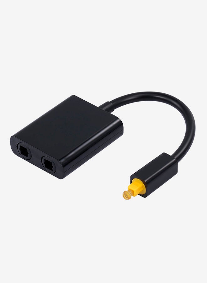 NIBEMINENT Mini Audio Cable 1 To 2 Female Splitter Adapter Black  - Image 2