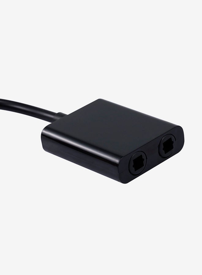 NIBEMINENT Mini Audio Cable 1 To 2 Female Splitter Adapter Black  - Image 3