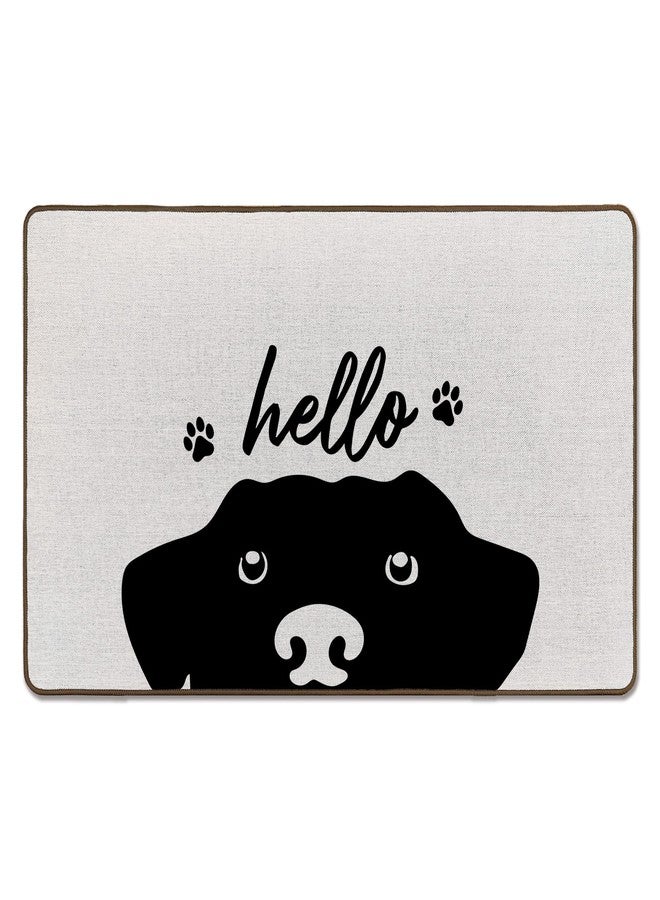 Tzhim Funny Hello Door Mat, Dog Gifts for Women Owners Front Door Mat Outside Indoor Entrance, Dog Lovers Gifts, Funny DogDecorative Outdoor Doormats for Home Bedroom Entryway, 17x29in - Image 1