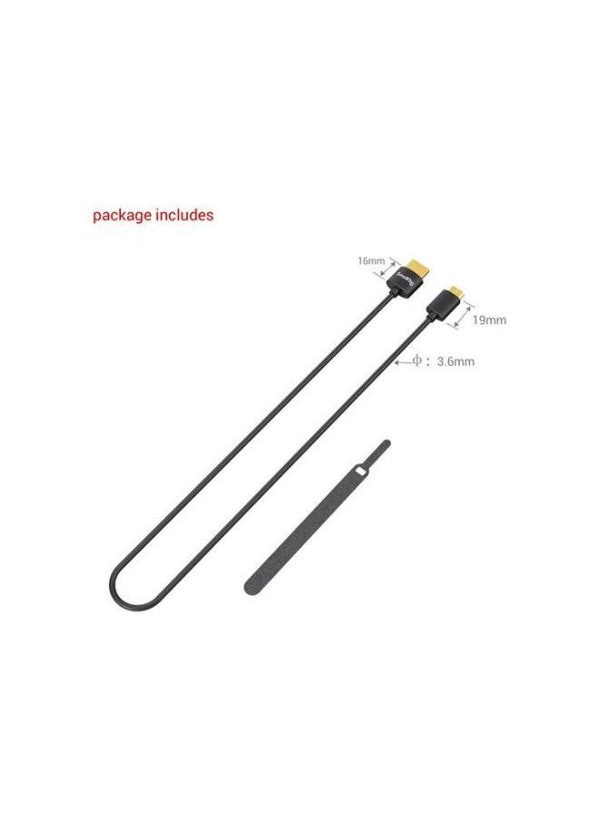 SMALLRIG - SMALLRIG ULTRA SLIM 4K Mini HDMI to Full HDMI (C TO A) 55CM 3041 - Image 1