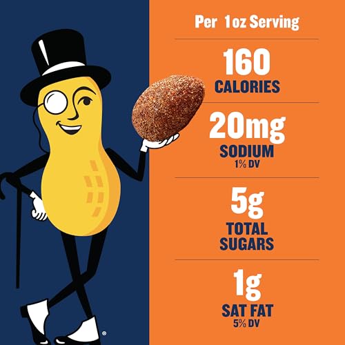 PLANTERS Fall Edition Pumpkin Spice Almonds, Pumpkin Spice Snacks, Cooking & Baking Nuts & Seeds, Flavored Almonds, Seasonal Nuts, Fall Party Snacks, Plant-Based Protein, 15.25 oz Canister - Image 5