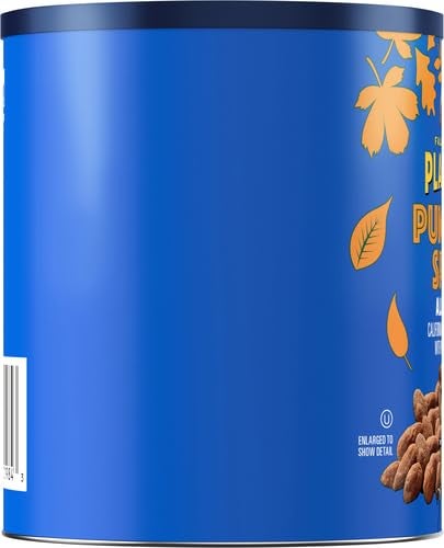 PLANTERS Fall Edition Pumpkin Spice Almonds, Pumpkin Spice Snacks, Cooking & Baking Nuts & Seeds, Flavored Almonds, Seasonal Nuts, Fall Party Snacks, Plant-Based Protein, 15.25 oz Canister - Image 4