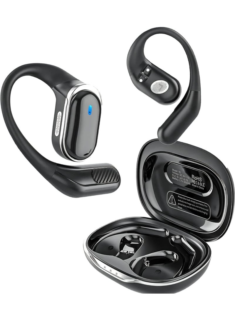 سماعة تراوسي (TRAUSI HD65) الرياضية اللاسلكية - مقاومة للماء والتعرق بمعيار IPX7 - تصميم ثابت خلف الأذن مع ميكروفون مدمج وصوت HD - Image 2