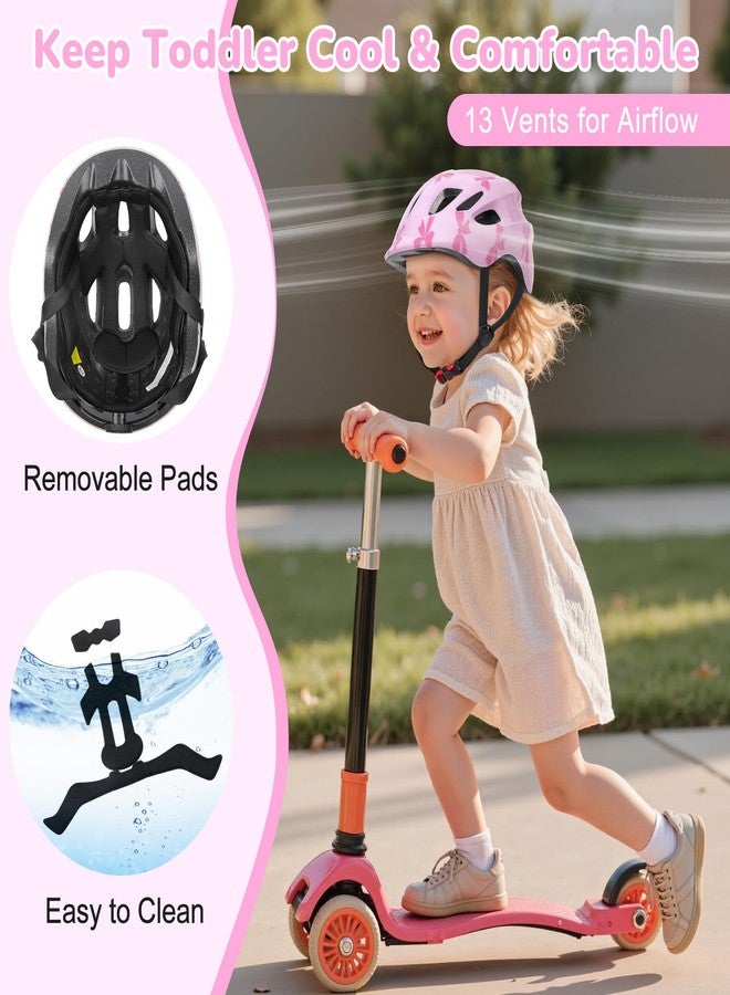 EllaSeek Toddler Bike Helmet Age 1-3, Kids Skateboard Helmets for Baby Girls Boys, Adjustable Infant Cycle Helmet for Scooter Cycling Skateboard - Image 5