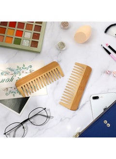 Patelai 3 Pieces Wide Tooth Hair Comb Detangling Anti Static Wooden Comb Curly Hair Natural Hair Detangler Wooden Comb For Women Girls Supplies  - Image 4