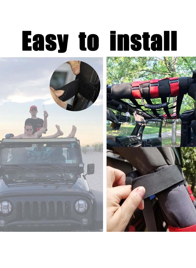 SYOSI Roof Hammock Top Roof Cargo Net for 1987-2021 Wrangler YJ TJ LJ JK JKU JL JLU Gladiator JT Black - Image 5