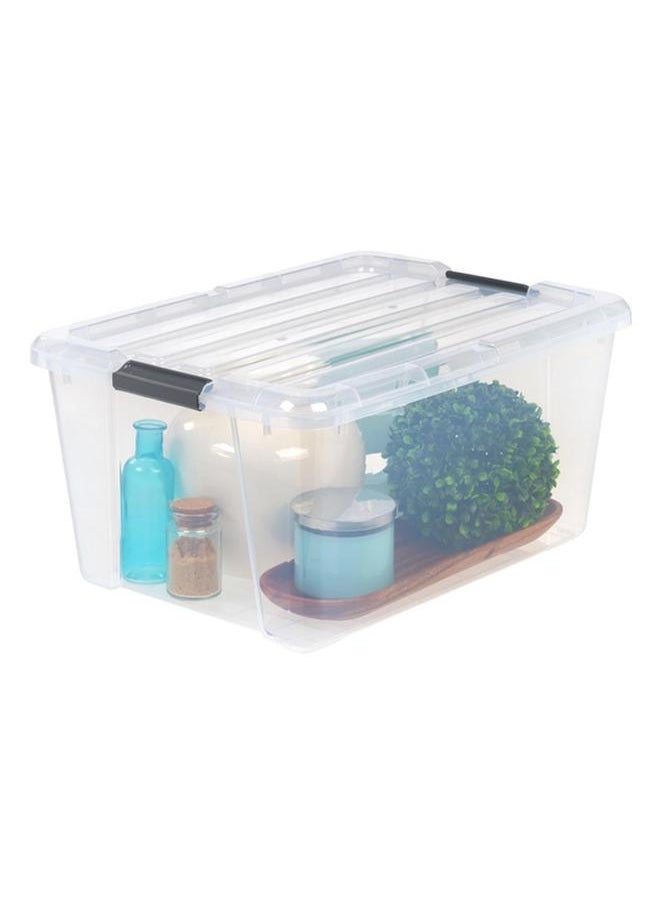 IRIS Stackable Storage Box Clear 45quart  - Image 2