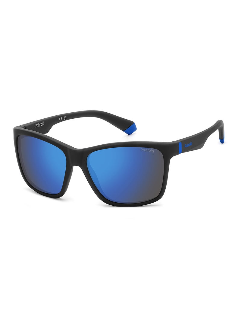 Polaroid - Kids Unisex Polarized Rectangular Sunglasses - Pld 8057/S Black Millimeter - Lens Size: 50 Mm - Image 1