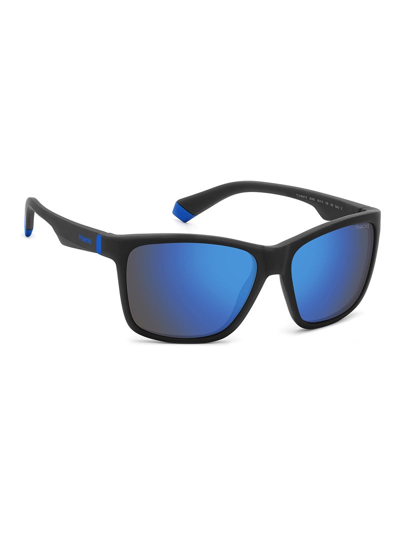 Polaroid - Kids Unisex Polarized Rectangular Sunglasses - Pld 8057/S Black Millimeter - Lens Size: 50 Mm - Image 1