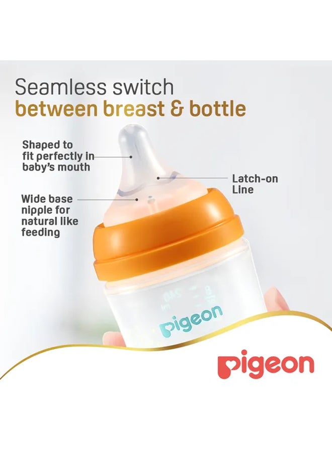بيجون زجاجة رضاعة ناعمة بعنق واسع، صمام بيرستالتيك بلس، مزينة، حلمة مقاس ، خالية من ، للأعمار + شهر،  مل - ألوان متنوعة - Image 5
