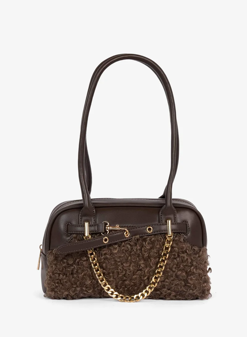 Faux Leather Crossbody Bag