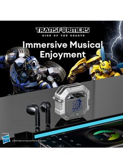 TRANSFORMERS Transformers TF-T12 TWS Wireless Headphones Bluetooth 5.3 Phantom Silver Game Sports  - Image 3
