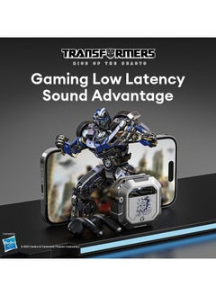 TRANSFORMERS Transformers TF-T12 TWS Wireless Headphones Bluetooth 5.3 Phantom Silver Game Sports  - Image 4