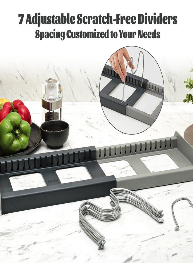 BOBOAR Pot Lid Rack and Baking Pan Cookware Storage Organizers Inside Cabinet for Under Cabinet - Image 5