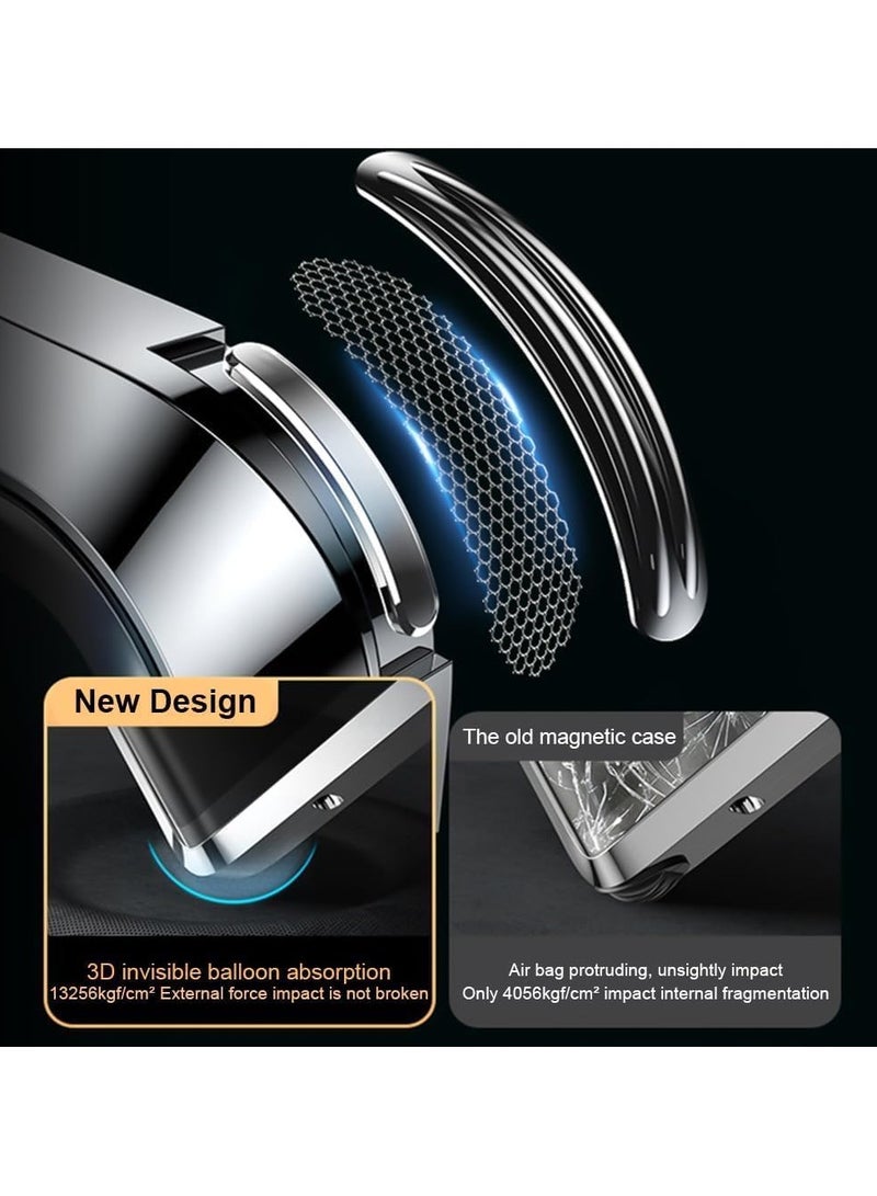 general Double-sided glass case compatible with Xiaomi POCO X7 Pro/Redmi Turbo 4, magnetic metal frame double-sided transparent tempered glass cover, shockproof and drop-proof - Image 5