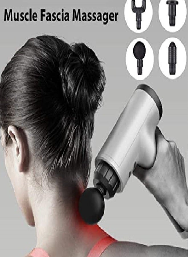 Massage gun for the face and all parts of the body - silver - Image 3