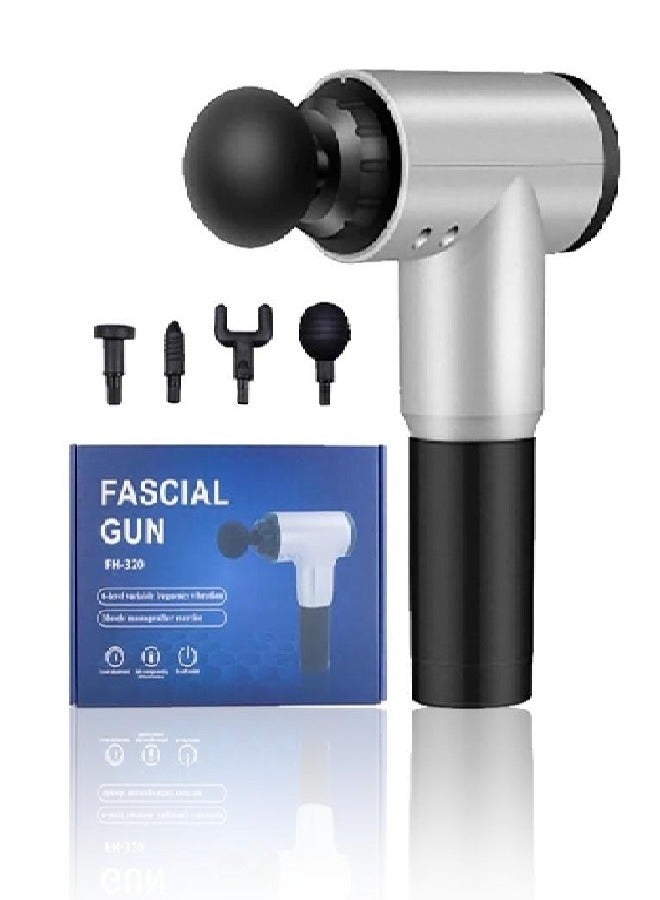 Massage gun for the face and all parts of the body - silver - Image 1