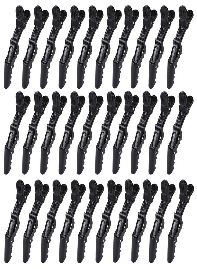 HH&LL 30pcs Alligator Styling Sectioning Hair Clips (Black) - Image 1