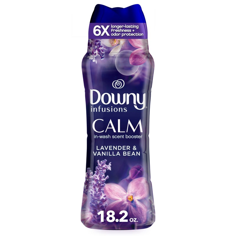 Downy حبوب معطر الغسيل داوني كالم، رائحة اللافندر والفانيليا المهدئة، 18.2 أونصة، حبوب معطر الغسيل، انتعاش يدوم طويلاً - Image 1
