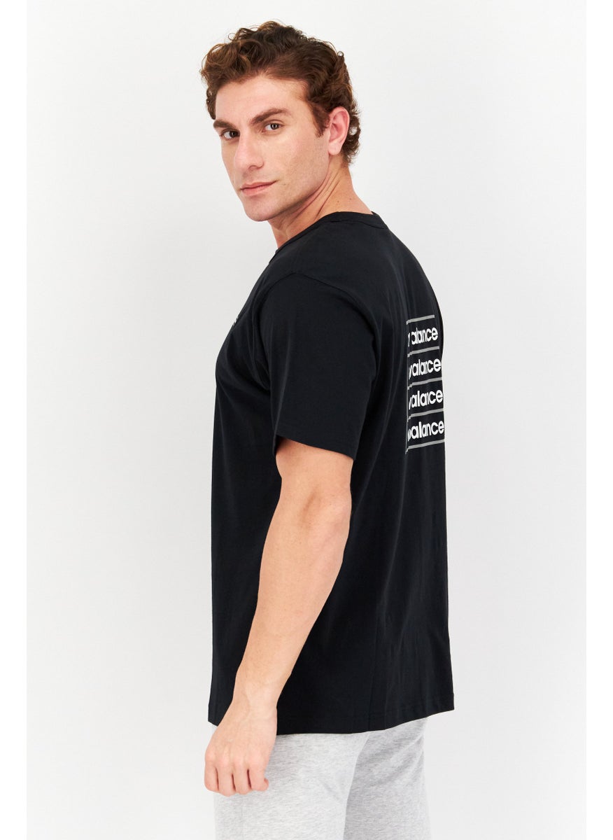 New Balance Men Sportswear Fit Short Sleeve Training T-Shirt, Black  - Image 2