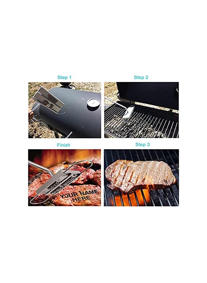AMERTEER Branding Iron For Food With Personalized Changeable Letters | The Crazy Kitchen Barbecue Accessories For Customized Steak Names | Personalize Your Grilling Experience With Bbq Branding Iron - Image 5
