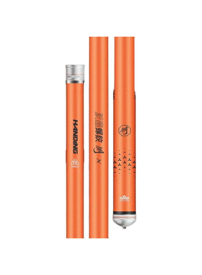 Han Ding Handing Threaded Steel Fishing Rod, 7.2 Meters, Handheld Rod, Big Fish Rod, Platform Fishing Rod, Carbon Fiber Fishing Rod, Giant Fish Rod, 7.2m - Image 1