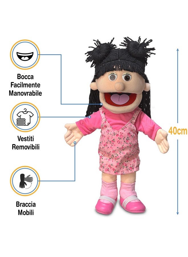 Silly Puppets دميه يد 14" سوزي، فتاة الخوخ - Image 5