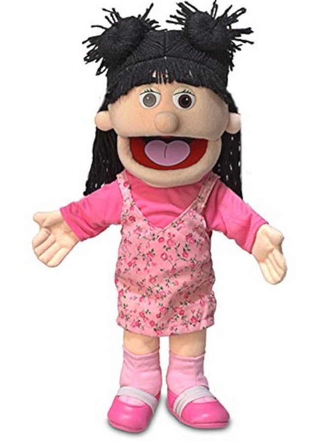 Silly Puppets دميه يد 14" سوزي، فتاة الخوخ - Image 1