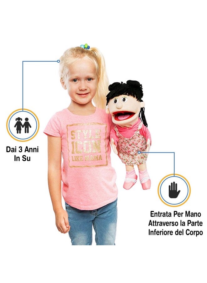 Silly Puppets دميه يد 14" سوزي، فتاة الخوخ - Image 4