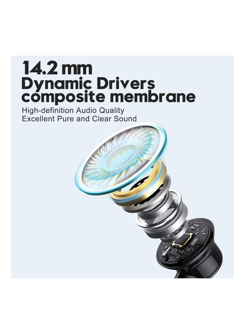 KASTWAVE USB C Headphones Compatible for Samsung Galaxy S23 Ultra S22 S21 FE S20, USB C Earphones, with Mic in-Ear Headphones Wired Earbuds, USB Type C Earphones Compatible for Pad Pro Pixel OnePlus - Image 3