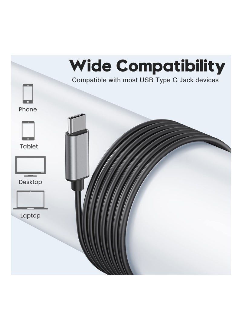 KASTWAVE USB C Headphones Compatible for Samsung Galaxy S23 Ultra S22 S21 FE S20, USB C Earphones, with Mic in-Ear Headphones Wired Earbuds, USB Type C Earphones Compatible for Pad Pro Pixel OnePlus - Image 5