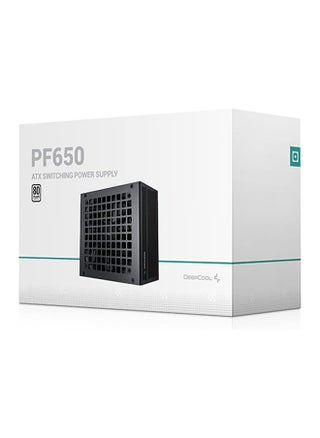 مزود الطاقة القياسي Deepcool PF650D 80 Plus، 650 واط، مقاس مروحة 120 مم، محمل هايبرو، معامل معامل القدرة النشط + أنبوب مزدوج للأمام، مكثف تايواني، حماية OPP/OVP/SCP، أسود - pzsku/ZEA8ACECB7FA384BCBFEBZ/45/_/1704449511/e32ddd55-673d-4129-af02-c5c9b9e204c6