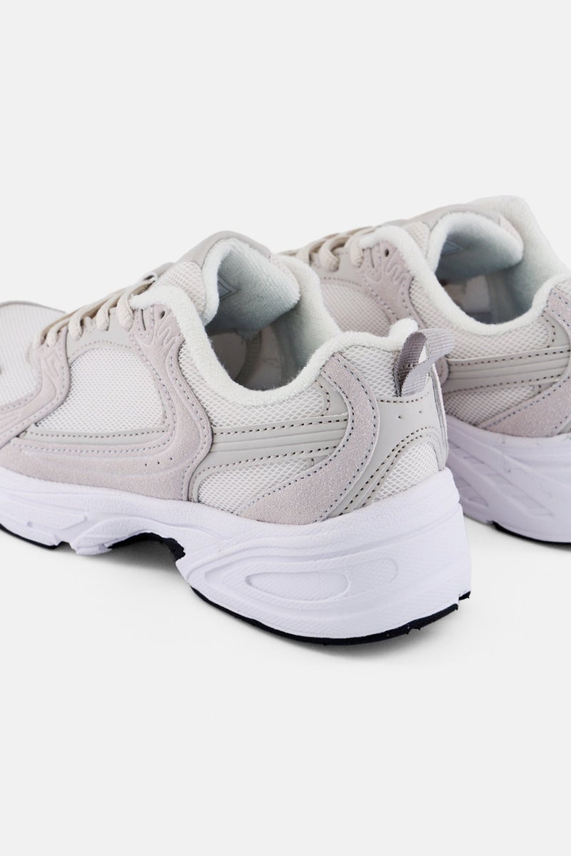 RBX Women Brand Logo Lace Up Outdoor Shoes, Light Grey - Image 2