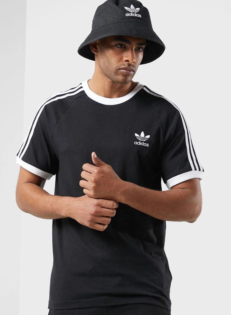 Adidas 3-STRIPES TEE Black Originals Men T-SHIRTS