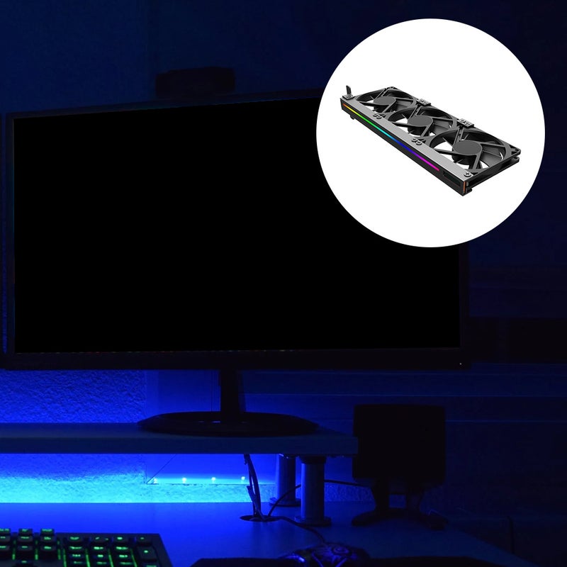 GPU Fan with ARGB Lighting, Triple Fan Combo for Enhanced Air Cooling - Image 3