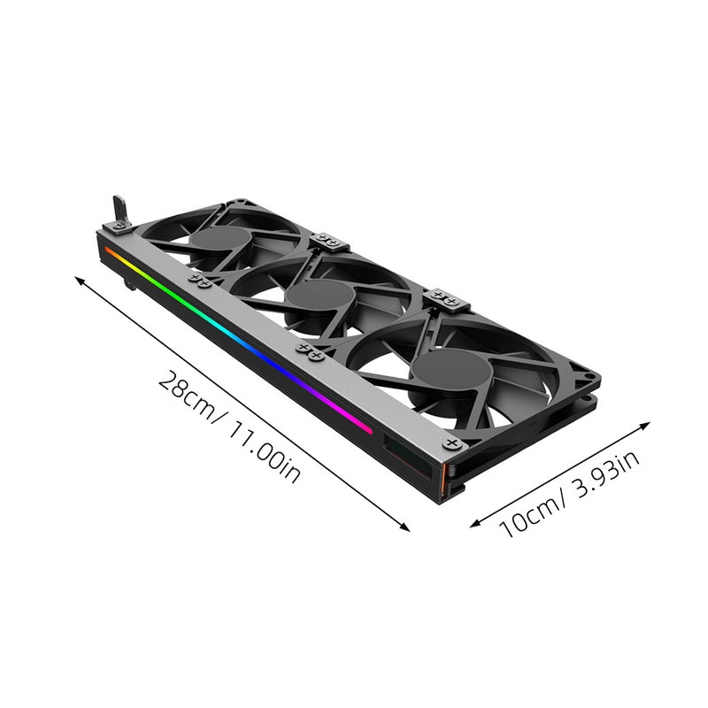GPU Fan with ARGB Lighting, Triple Fan Combo for Enhanced Air Cooling - Image 2