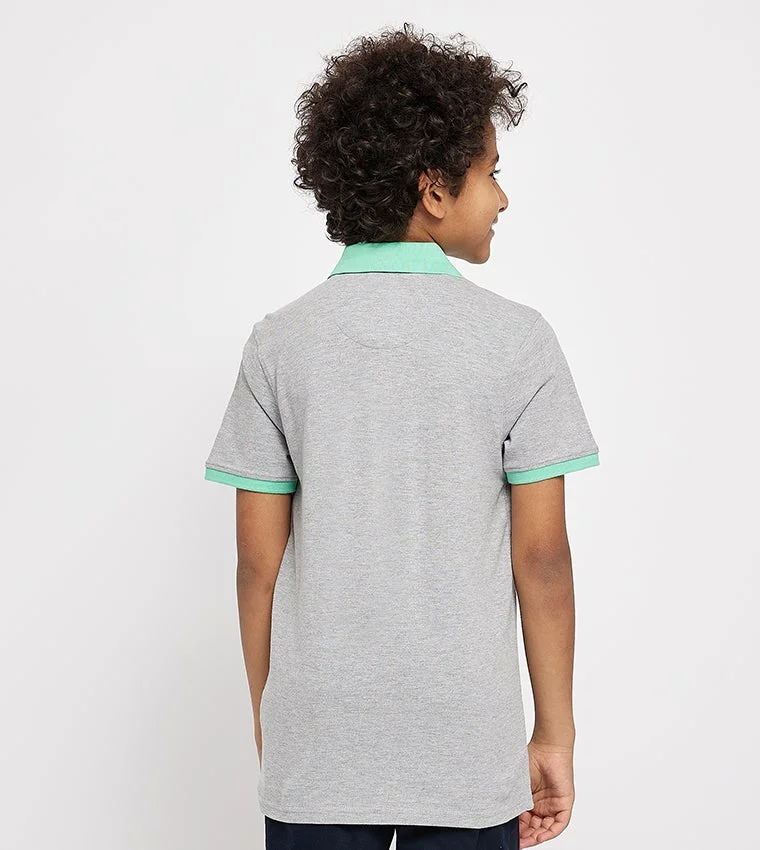 BEVERLY HILLS POLO CLUB  Logo Detail Short Sleeves Polo T-Shirt for Men | Best Price UAE