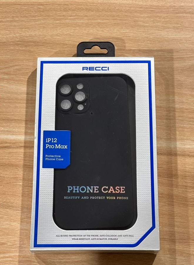 Recci 360 case for iPhone 12 Pro Max  (protective case + transparent screen) Black  - Image 2