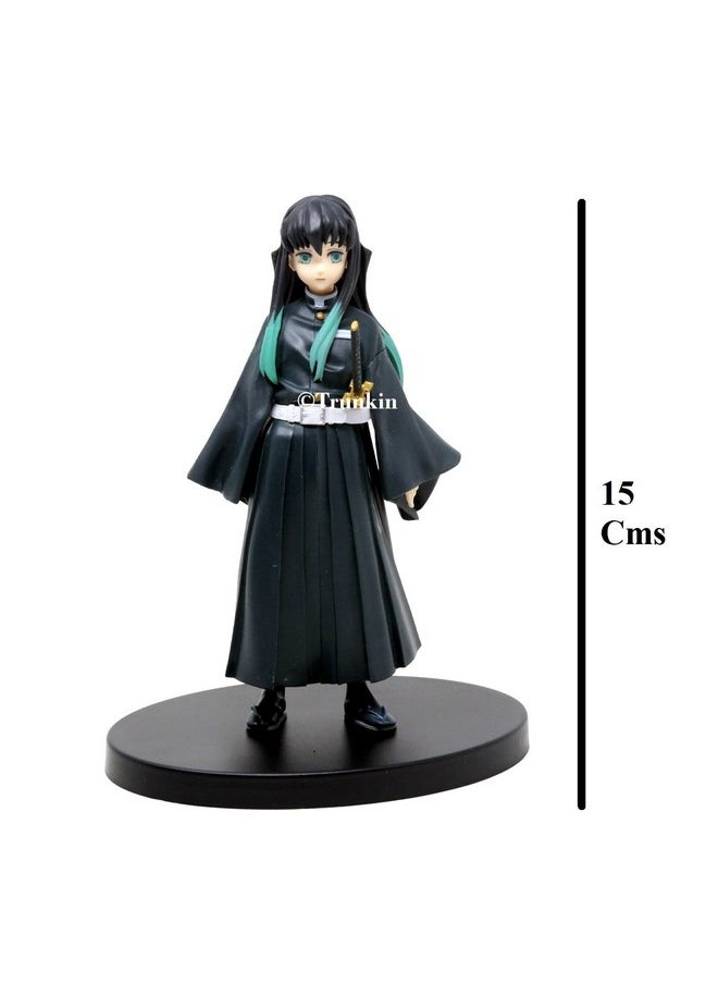 Trunkin - Trunkin Rubber Demon Slayer Muichiro Tokito Action Figure The Mist Hashira Figurine Standie Collectible Figure Manga Weeb,10 cm - Image 1
