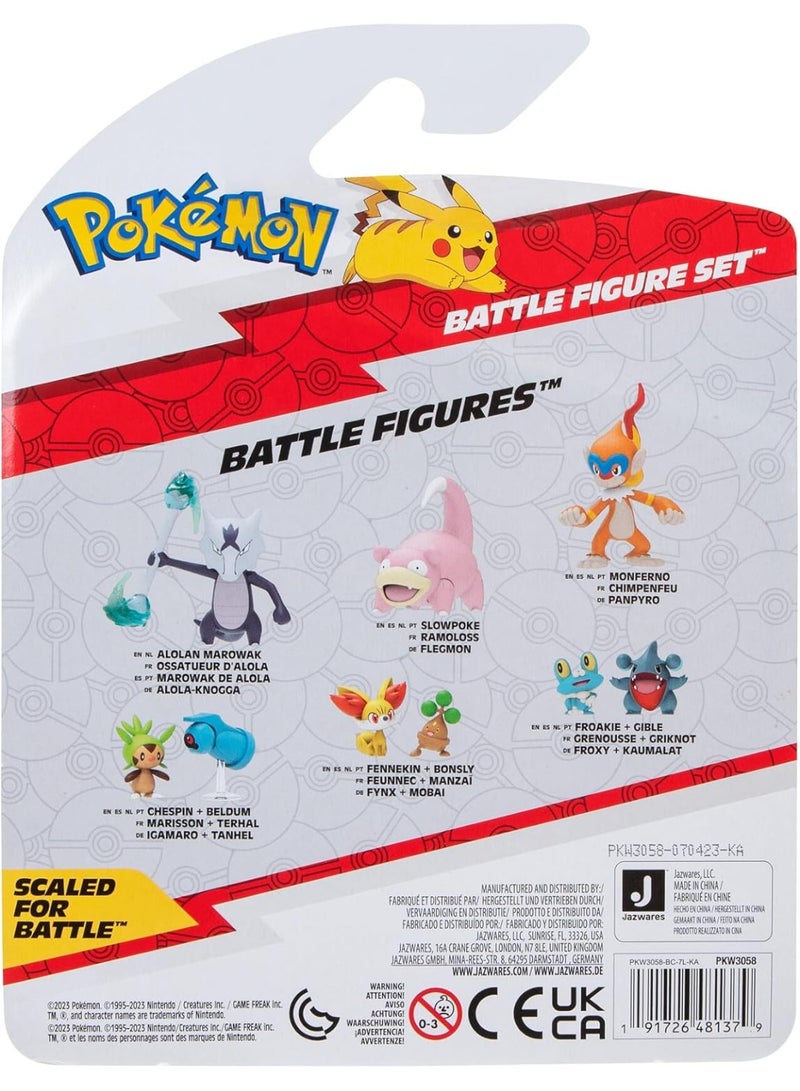 Pokemon Pokémon Battle Figure 3-Pack with Pawniard, Monferno & Squirtle Collectible Toy Figures - Image 2