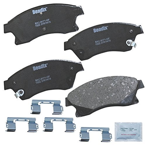 Bendix Priority1 CFC1522 Ceramic Front Brake Pads for Chevrolet Cruze 2015-2010, Cruze Limited 2016, Orlando 2013-2012, Sonic 2017-2012, Volt 2013 - Image 1