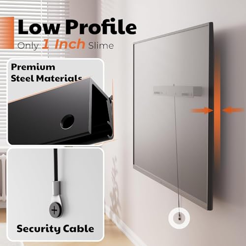AENTGIU Studless TV Wall Mount, Heavy Duty Drywall TV Bracket Hanger for 26-55 inch Flat Screen TVs, No Stud, NO Drill, No Anchors, Easy Install with All Hardware Included - Image 3