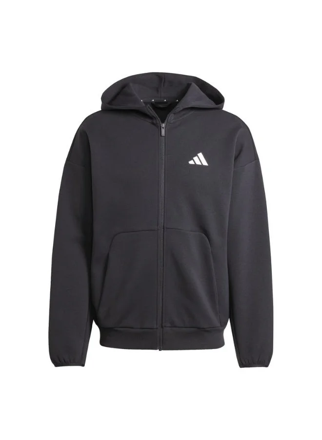 Adidas Future Icons Small Logo Full-Zip Hoodie