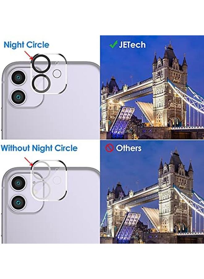 Jetech Screen Protector For Iphone 11 6.1 Inch With Camera Lens Protector Tempered Glass Film 2 Pack Each - Image 4
