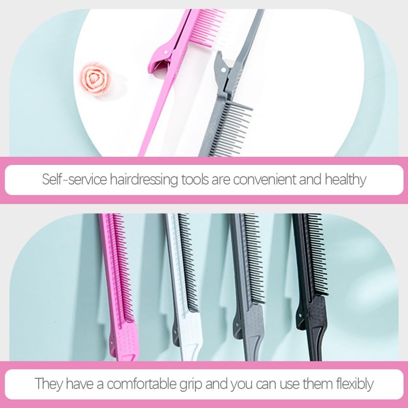 3pcs Fine Tooth Rat Tail Hair Combs Carbon Fiber Styling Combs for Highlighting Parting and Teasing Hair - Image 3